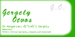 gergely otvos business card